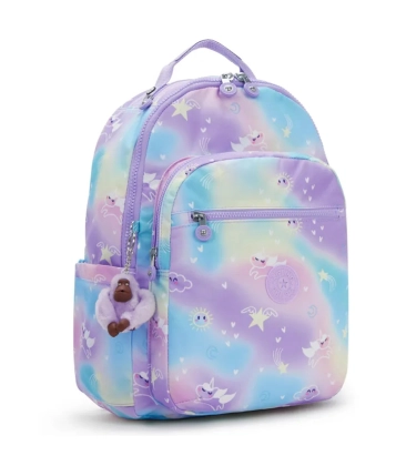 MOCHILA KIPLING SEOUL COSMO GRADIENTE ROXO