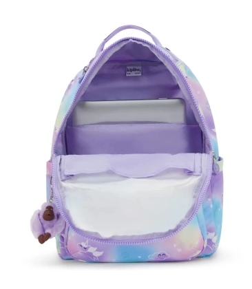 MOCHILA KIPLING SEOUL COSMO GRADIENTE ROXO