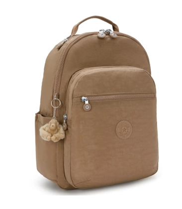 MOCHILA KIPLING SEOUL EARLY TAN MARROM
