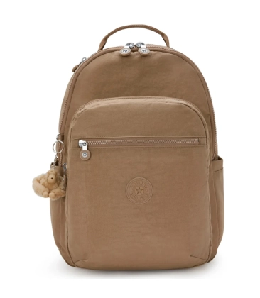 MOCHILA KIPLING SEOUL EARLY TAN MARROM
