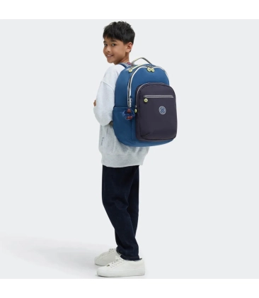 MOCHILA KIPLING SEOUL FANTASY BLUE BL AZUL