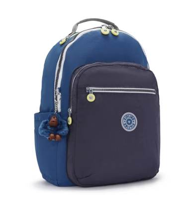 MOCHILA KIPLING SEOUL FANTASY BLUE BL AZUL