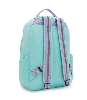 MOCHILA KIPLING SEOUL FUNKY STARS EMB VERDE