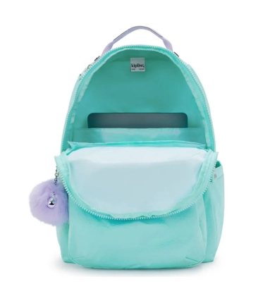 MOCHILA KIPLING SEOUL FUNKY STARS EMB VERDE