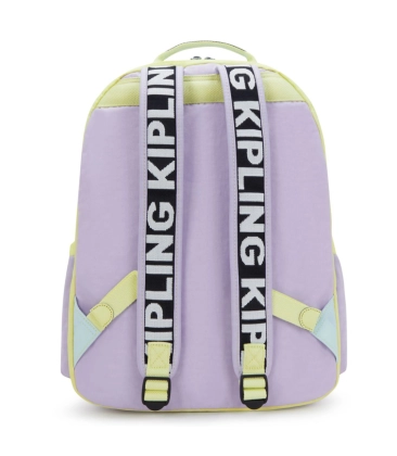 MOCHILA KIPLING SEOUL LAP LAVENDAR BLOCK ROXO