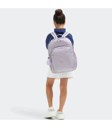MOCHILA KIPLING SEOUL LILAC M MET ROXO