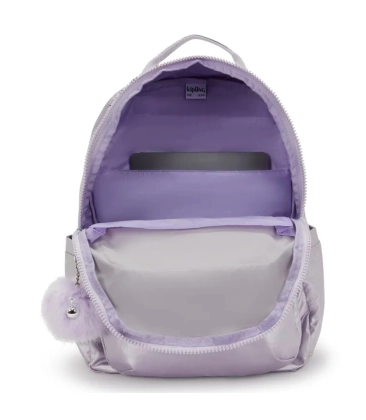 MOCHILA KIPLING SEOUL LILAC M MET ROXO