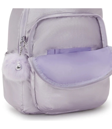 MOCHILA KIPLING SEOUL LILAC M MET ROXO