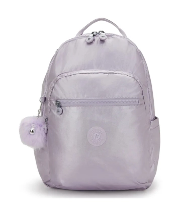 MOCHILA KIPLING SEOUL LILAC M MET ROXO