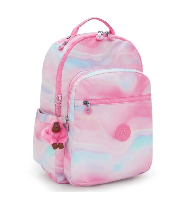 MOCHILA KIPLING SEOUL ROSE GLOW ROSA