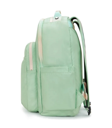 MOCHILA KIPLING SEOUL SOFT GREEN MET VERDE
