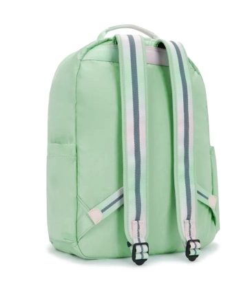 MOCHILA KIPLING SEOUL SOFT GREEN MET VERDE
