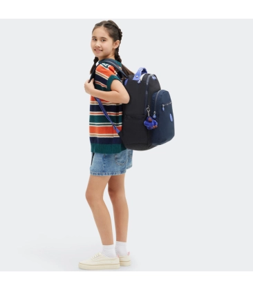 MOCHILA KIPLING SEOUL TRUE BLOCK AZUL