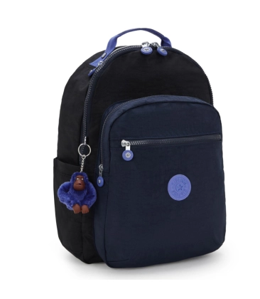 MOCHILA KIPLING SEOUL TRUE BLOCK AZUL