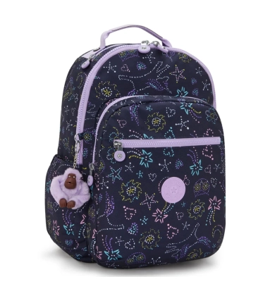 MOCHILA KIPLING SEOUL UNICORN STAR ROXO