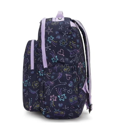 MOCHILA KIPLING SEOUL UNICORN STAR ROXO