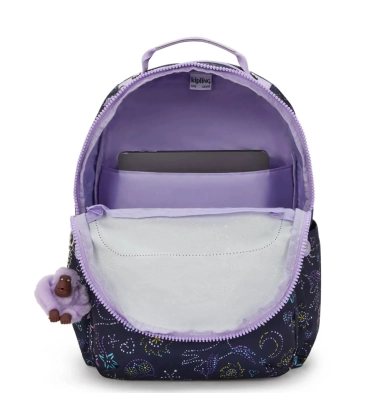 MOCHILA KIPLING SEOUL UNICORN STAR ROXO