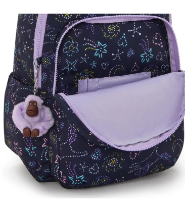 MOCHILA KIPLING SEOUL UNICORN STAR ROXO