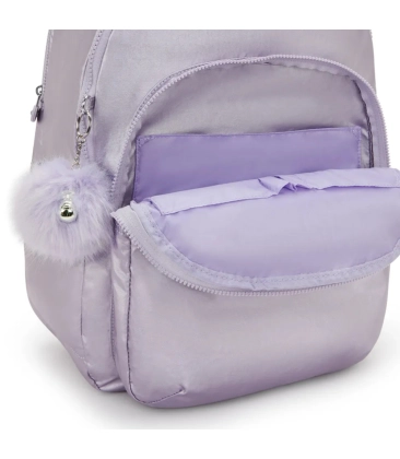 MOCHILA KIPLING SEOUL XL LILAC M MET ROXO