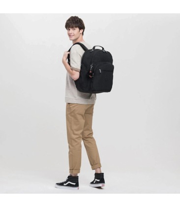 MOCHILA KIPLING SEOUL XL TRUE BLACK PRETO