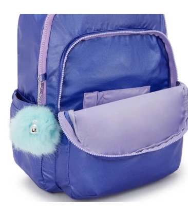 MOCHILA KIPLING SEOUL BRIDAL LAVANDER ROXO COSMIC METALLIC ROXO