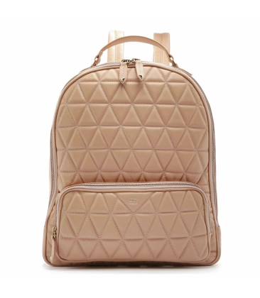MOCHILA MATELASSÊ SCHUTZ BEGE
