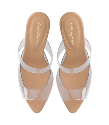 MULE ANABELA SALTO ALTO LUIZA BARCELOS BEGE