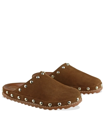 MULE CLOG TRATORADO LUIZA BARCELOS CARAMELO