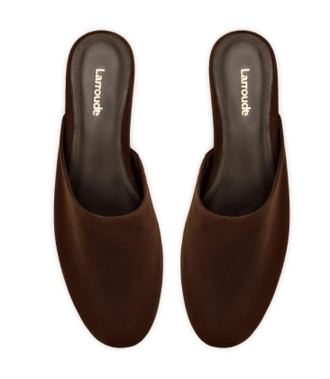 MULE FLAT VENICE LARROUDÉ MARROM
