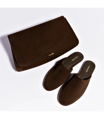 MULE FLAT VENICE LARROUDÉ MARROM