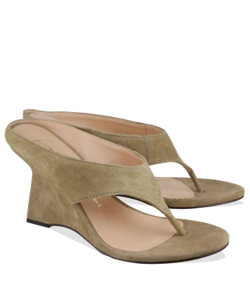 MULE SALTO ALTO ANABELA LUIZA BARCELOS BEGE