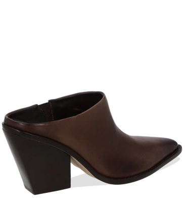 MULE SALTO ALTO LUIZA BARCELOS MARROM