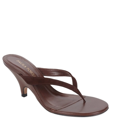 MULE SALTO MÉDIO HELENA PAULA TORRES MARROM