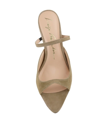 MULE SALTO MÉDIO LUIZA BARCELOS BEGE