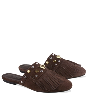 MULE SARA SCHUTZ MARROM