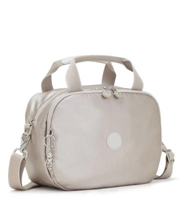 NECESSAIRE DE VIAGEM KIPLING PALMBEACH METALLIC GLOW PRATA