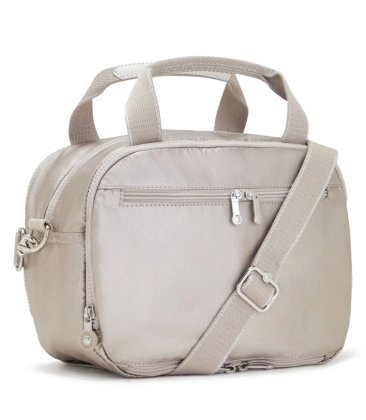 NECESSAIRE DE VIAGEM KIPLING PALMBEACH METALLIC GLOW PRATA