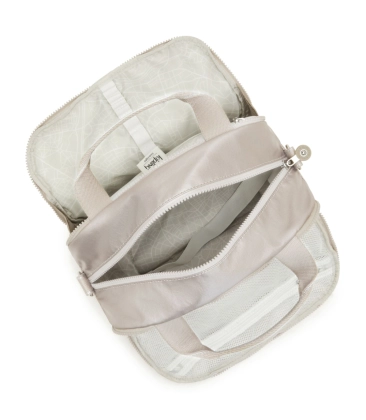 NECESSAIRE DE VIAGEM KIPLING PALMBEACH METALLIC GLOW PRATA