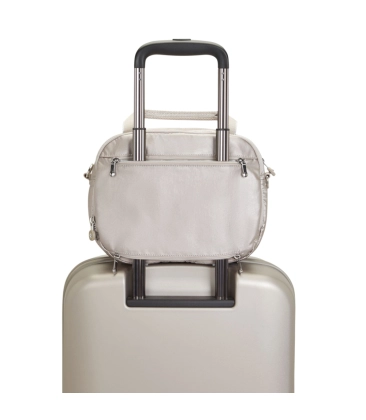 NECESSAIRE DE VIAGEM KIPLING PALMBEACH METALLIC GLOW PRATA