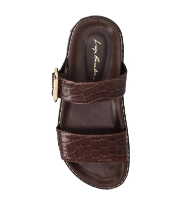 PAPETE CROCO LUIZA BARCELOS MARROM