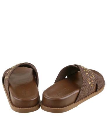 PAPETE DE X LOGO SCHUTZ MARROM