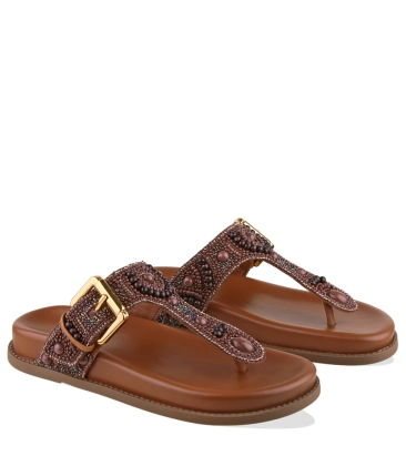 PAPETE MIÇANGAS SCHUTZ MARROM