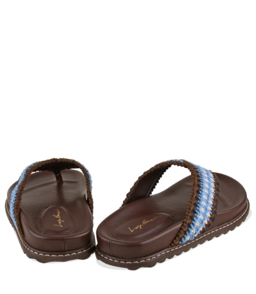 PAPETE TRATORADA CROCHET LUIZA BARCELOS MARROM