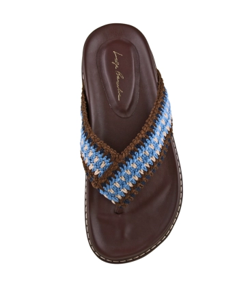 PAPETE TRATORADA CROCHET LUIZA BARCELOS MARROM