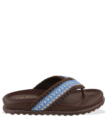 PAPETE TRATORADA CROCHET LUIZA BARCELOS MARROM