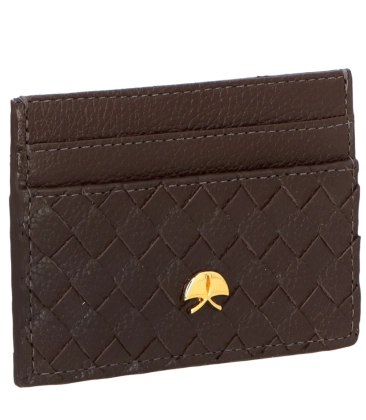 PORTA-CARTÕES LUIZA BARCELOS MARROM