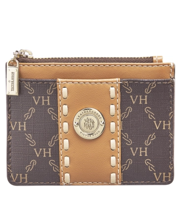 PORTA CARTÃO JIMMY ZIP L ELOS VICTOR HUGO MARROM