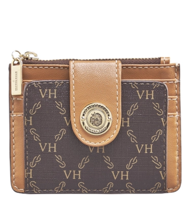 PORTA CARTÃO JIMMY ZIP L VICTOR HUGO MARROM