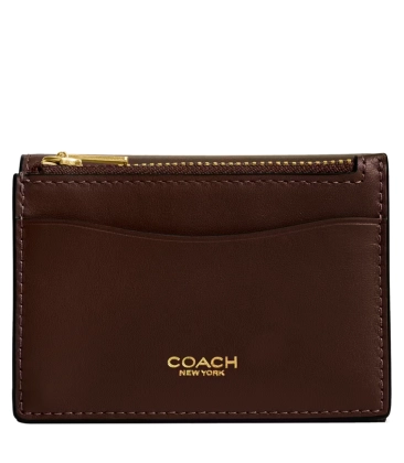 PORTA-CARTÕES COACH NEW YORK ESSENTIAL MARROM