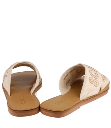 RASTEIRA DE X LOGO SCHUTZ BEGE